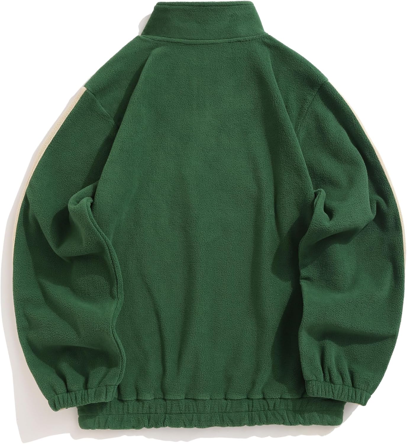 ZAFUL Mens Sweatshirt Vintage Quarter Zip Pullover with Pocket Oversized Fleece Unisex Western Aztec Faux Fur Sherpa Top - Image 4