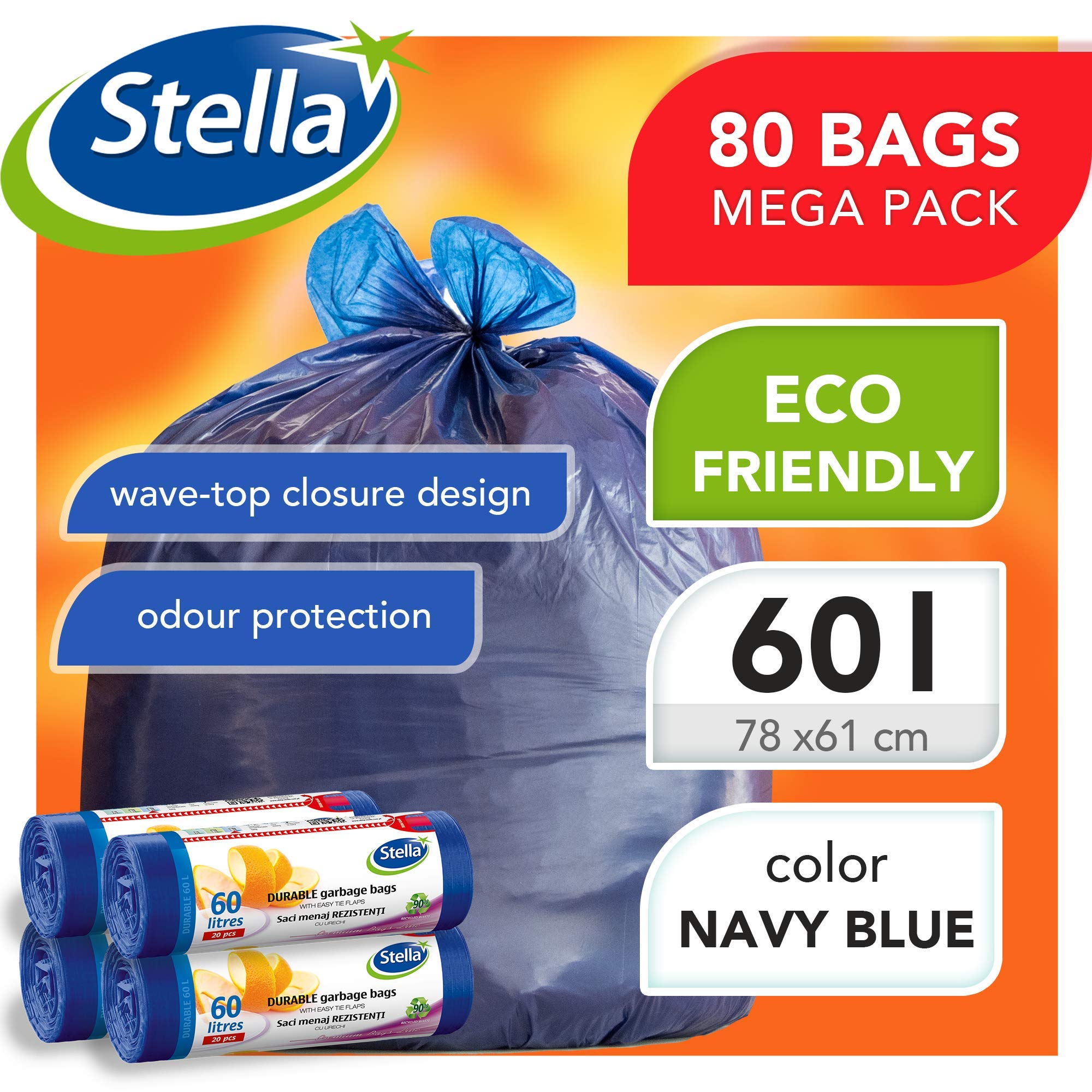 Stella pack Bundle Sacchi per Spazzatura Resistenza Ecologica