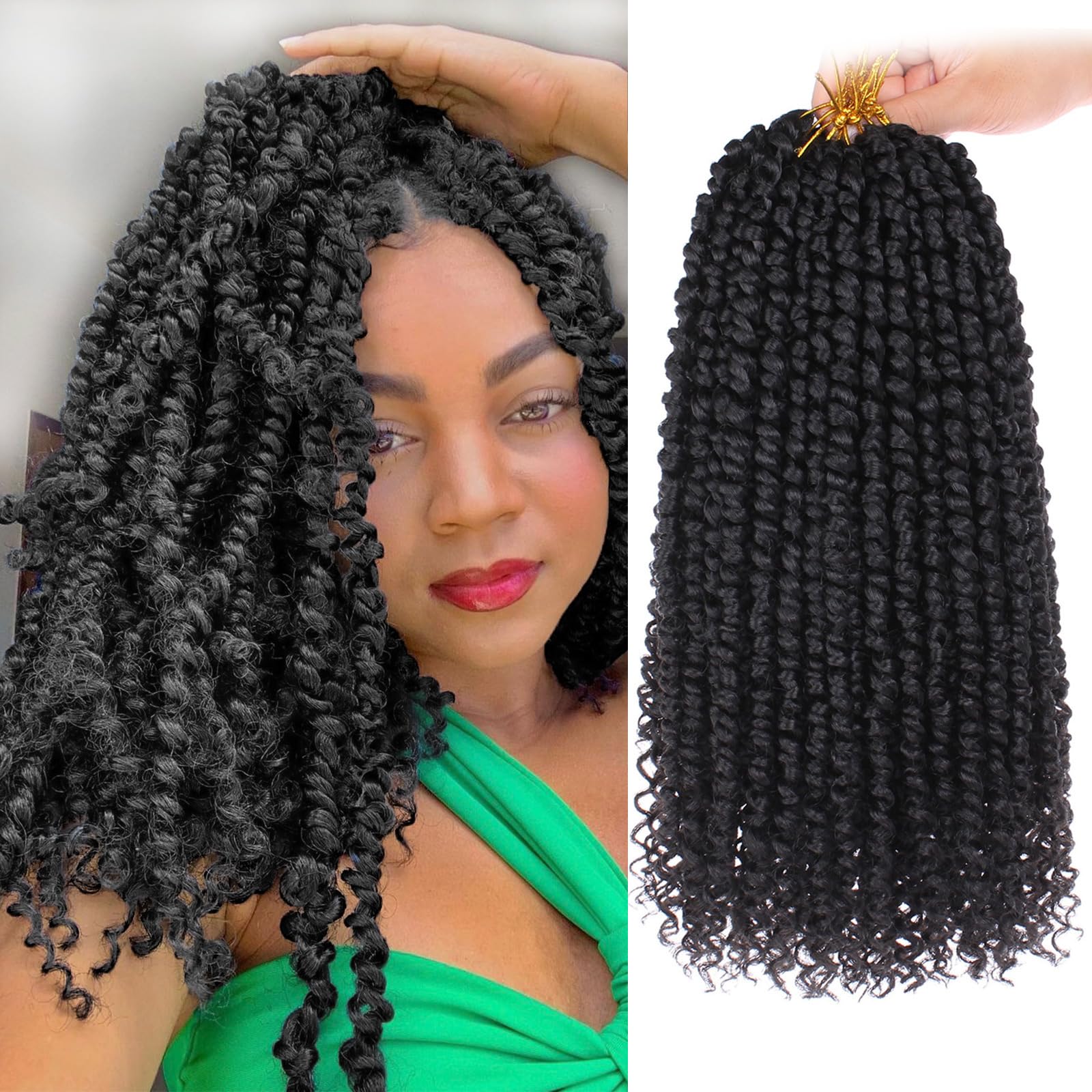 Amazon.com : Leeven 8 Packs Pre twisted Passion Twist Crochet Hair