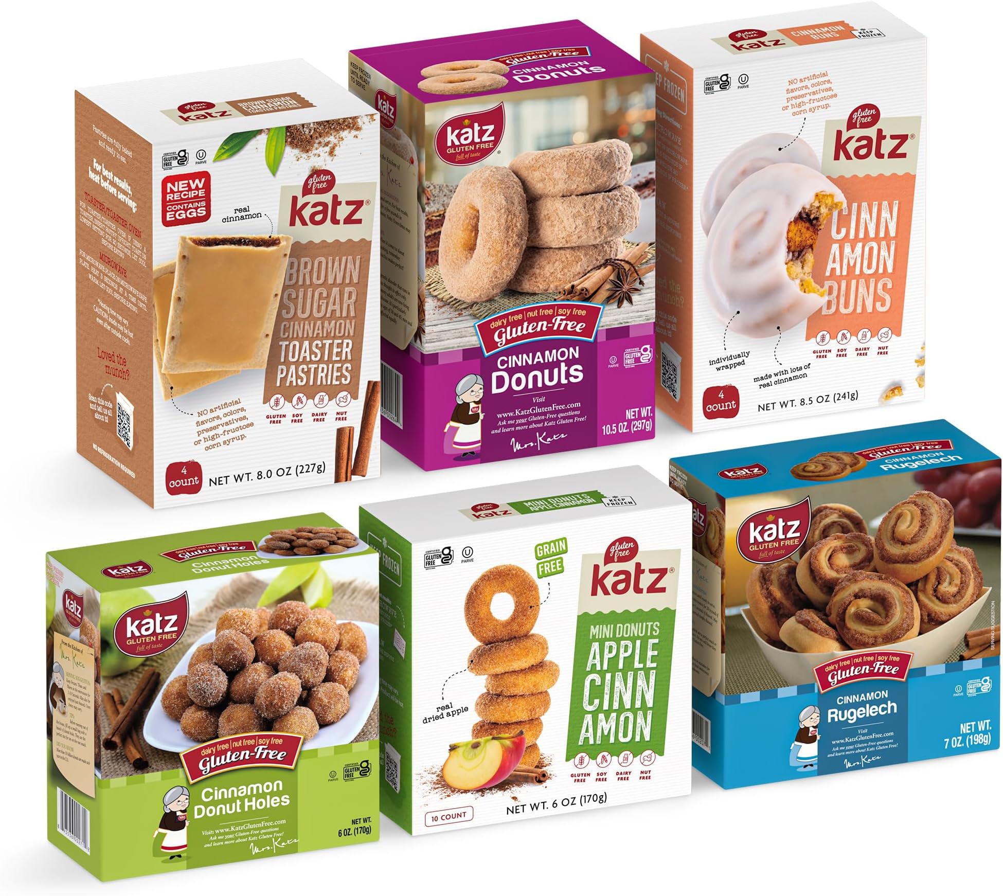 Katz Gluten Free Muffin Snack Variety Pack Dairy Free, Nut Free, Soy Free, Gluten