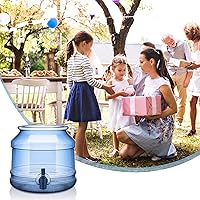 Vista 5 de 5 Gallon Water Jug Dispenser Base with Spout for 3 to 5 Gallon Bottle Plastic Water Jug Holder Containers for Stand or Countertop(Blue)