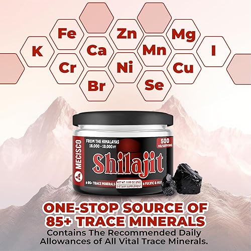 Miniatura 2 de Shilajit orgánico puro del Himalaya de 0.88 oz  La resina Shilajit contiene fúlvico, ácido húmico natural y más de 85 minerales traza  Apoyo para la