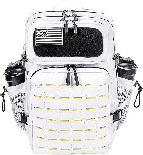 LHI Mochila militar táctica para hombres 25L45L grande Molle Army Assault Pack 3 Day senderismo mochila con soporte para botella