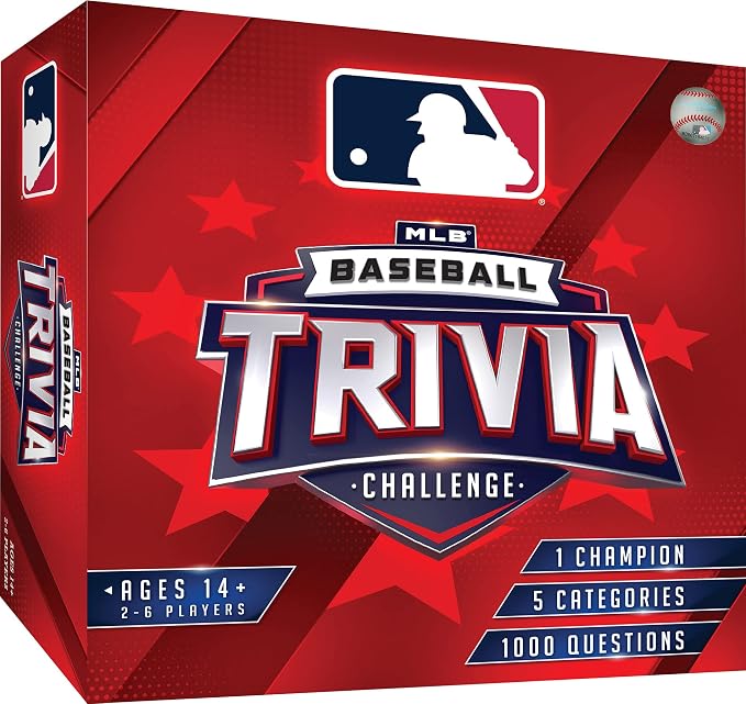 MasterPieces MLB baseball trivia board game with 1000 questions