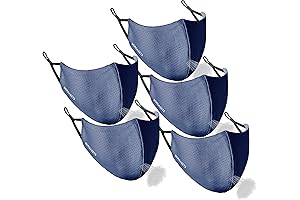 Borgasets Washable Face Masks: Breathable Reusable Black Masks for Women and Men