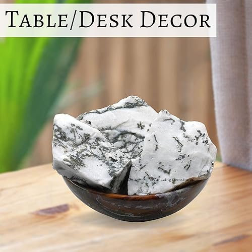 Miniatura 5 de 2 piezas de cristales crudos de ágata de árbol y piedras curativas, rocas naturales para rodar y hacer tú mismo, piedras y cristales crudos