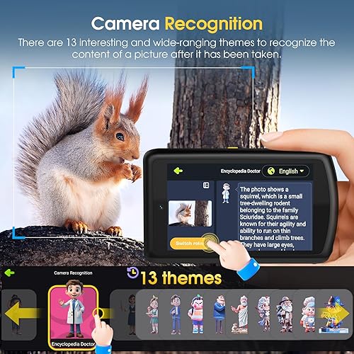 Miniatura 2 de Cámara digital AI, cámara AI de enfoque automático frontal y trasera, cámaras digitales compactas para fotografía con WiFi, reconocimiento de