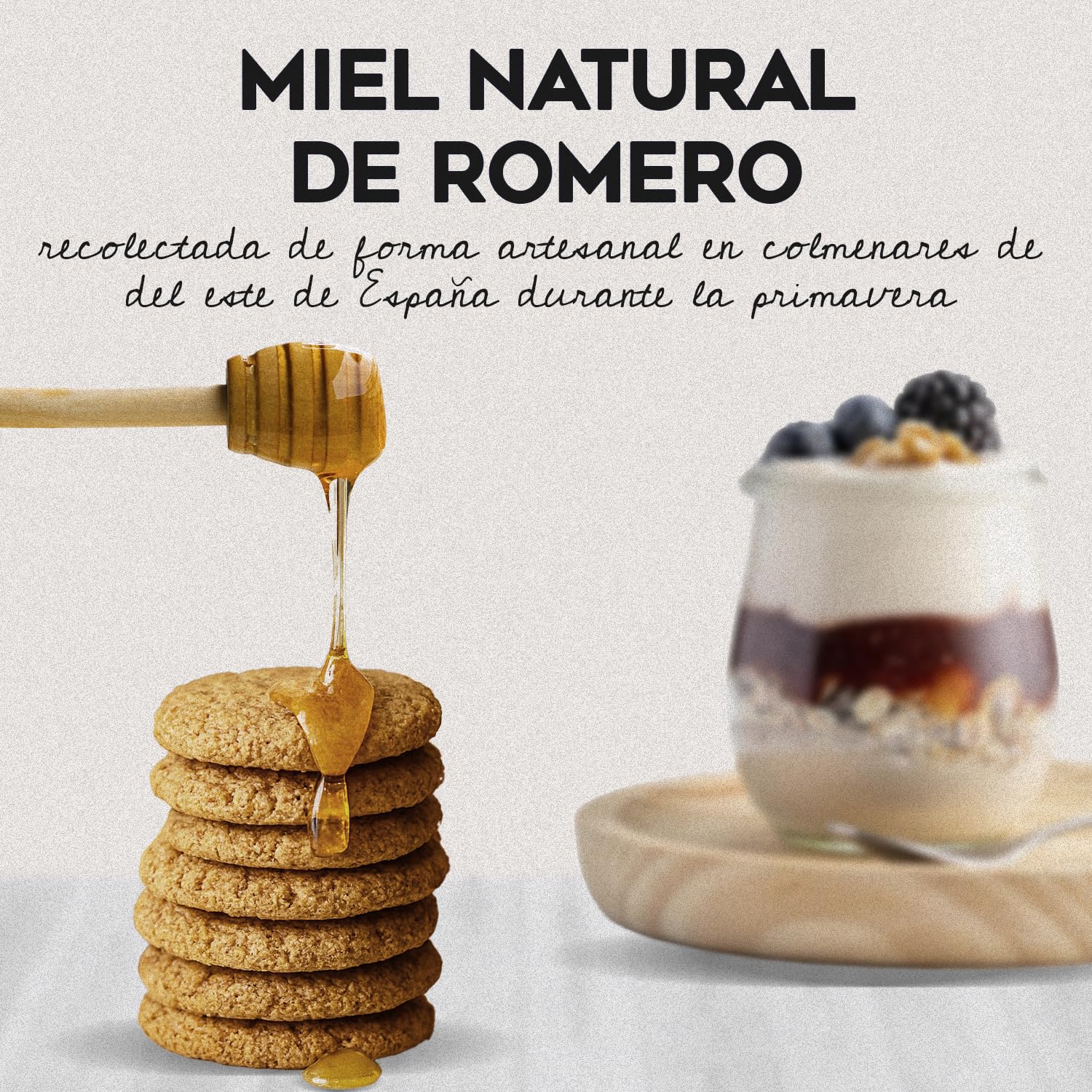 L’abella Mel - Miel de romarin - Miel naturel récolté en Espagne (3kg)