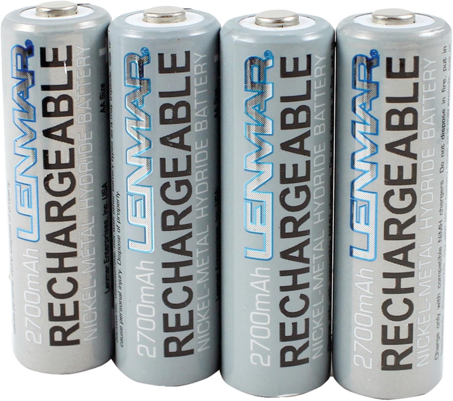 Rechargeable AA 4 Pack 2700mAh Batteries by Lenmar