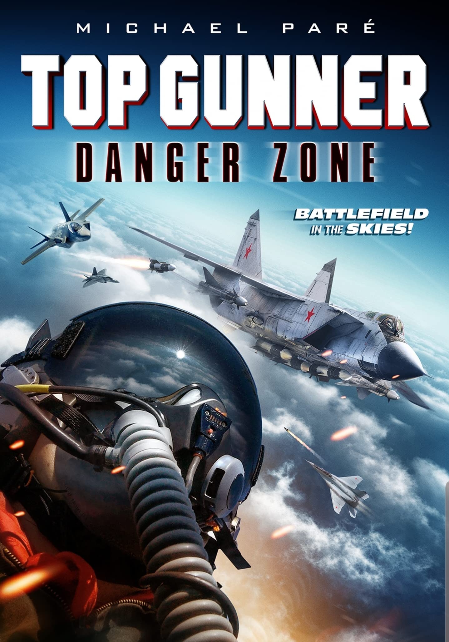Top Gunner Danger Zone Película DVD de Acción Militar para Noches de Cine en Casa