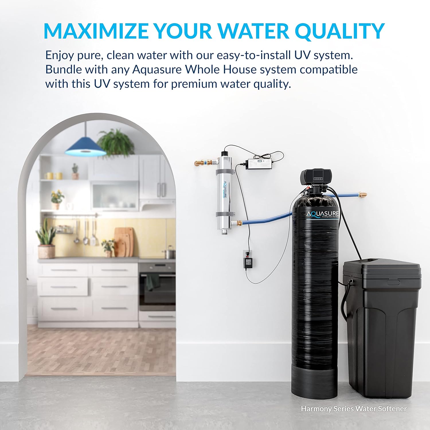 Aquasure Quantum Series High Output Ultraviolet Replacement Quartz Sleeve Tube AF-UV18-SLEEVE | Compatible with Multistage Water Filtration System WHUV18HO, UV Light De-Activator AS-UV18HO