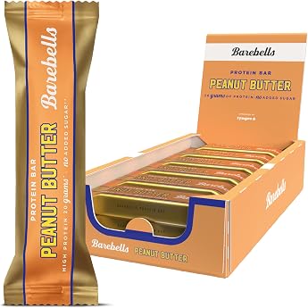 Barebells Protein Bar - 16 g High Protein Bar Low Sugar Bar Palm Oil Free - Peanut Butter 12 x 55 g