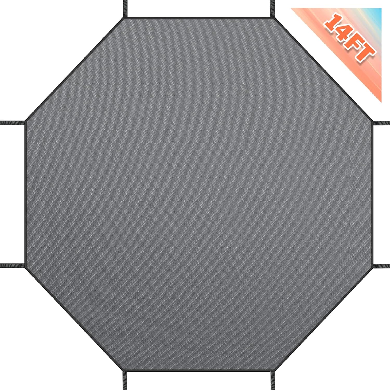 SATINIOR Outdoor Trampoline Tent Cover Regular Octagon Trampoline Canopy Awning Frameless Shade Cover for Sun Protection Accessories