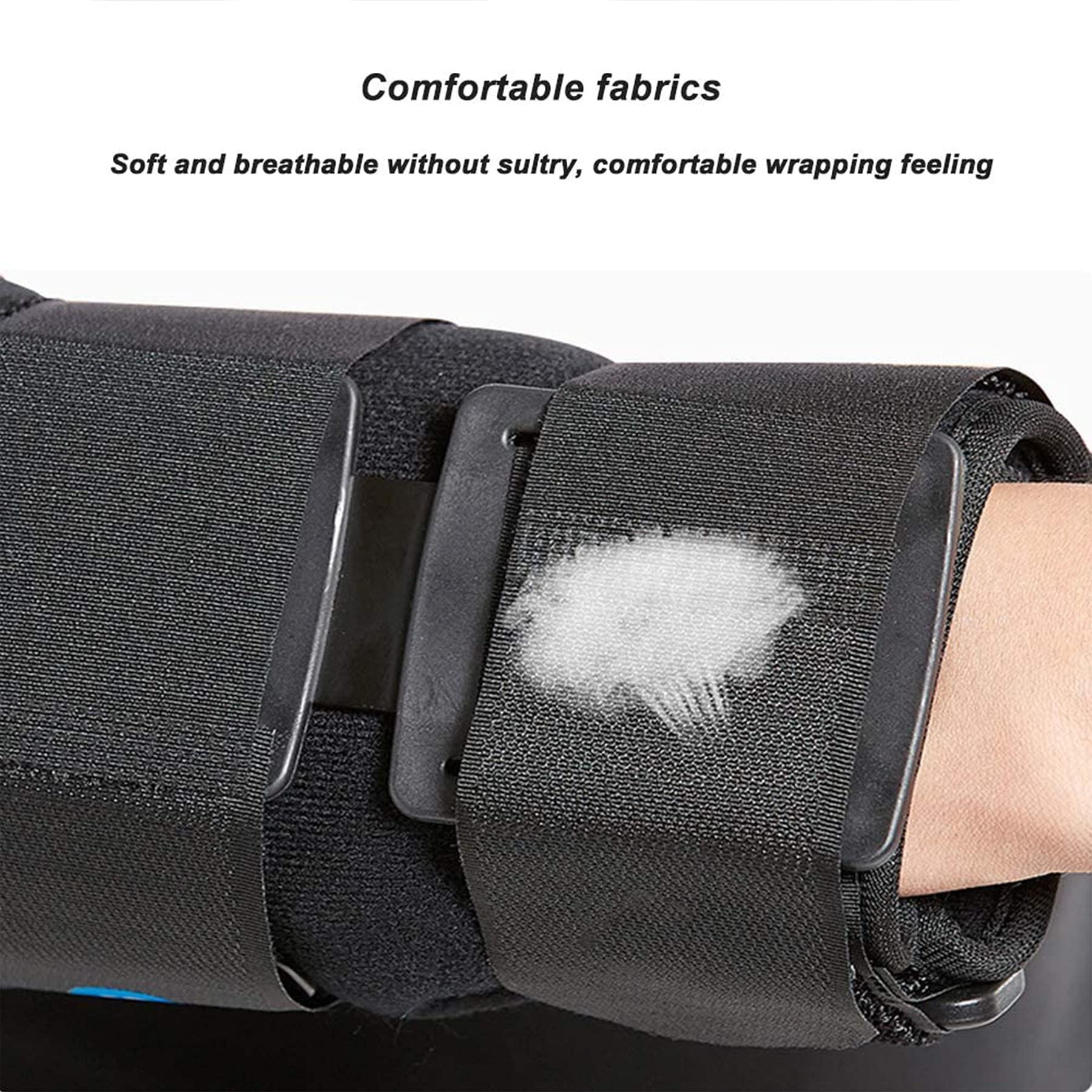 Supporto Gomito Incernierato ​Traspirante Regolabile per Gomito Supporto per Recupero da Lesioni Supporto per Frattura Stabilizzatore per Stecca per Adulto Supporto Regolabile,Right