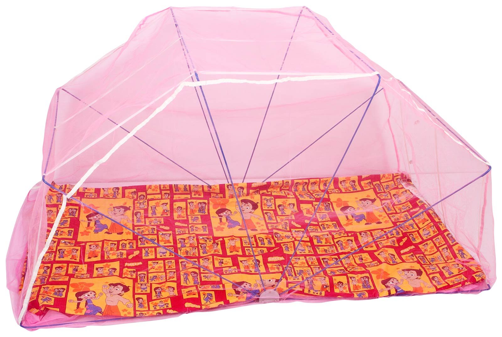 Elegant Mosquito Net Foldable Single Bed Mosquito Net - 4 * 6 Feet - Pink Color
