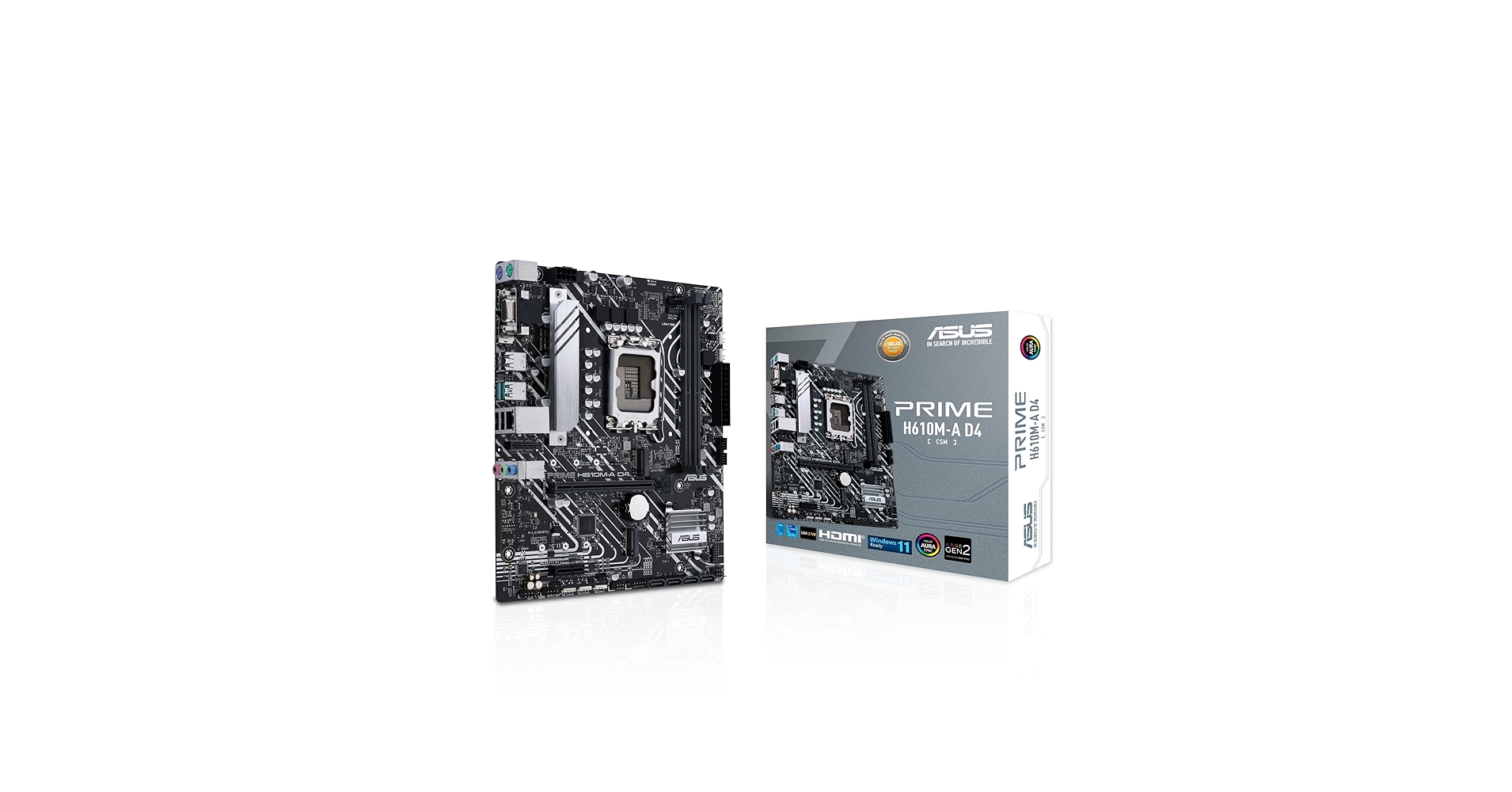 【美品】PRIME H610M-A　i3 12100F/16GB/LGA1700 PRIME H610M-A D4-CSM｜Motherboards｜ASUS USA