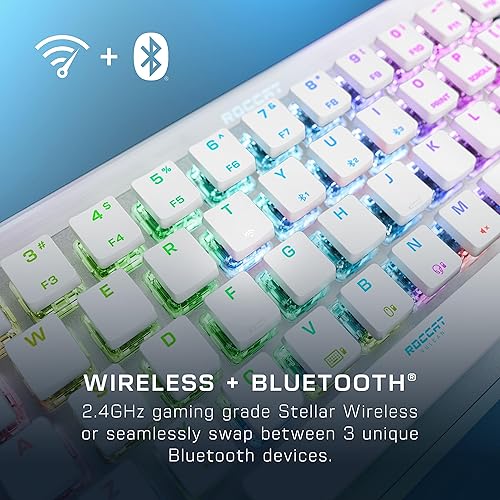 Miniatura 3 de ROCCAT Vulcan II Mini Air - Teclado mecánico óptico 65% para juegos, capacidades inalámbricas y Bluetooth, iluminación RGB personalizable,