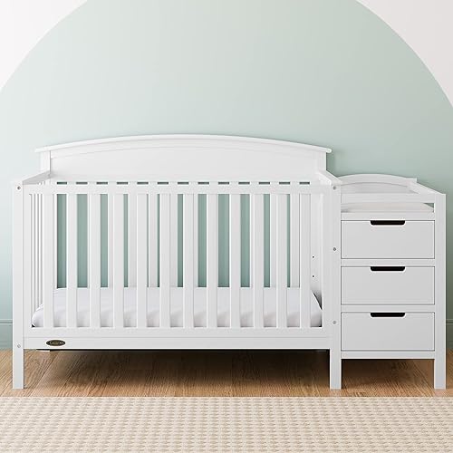 Vista 14 de Graco Benton - Cuna convertible 5 en 1 con cajón (negro) – Se convierte de cuna de bebé a cama infantil, sofá cama y cama de tamaño completo, se