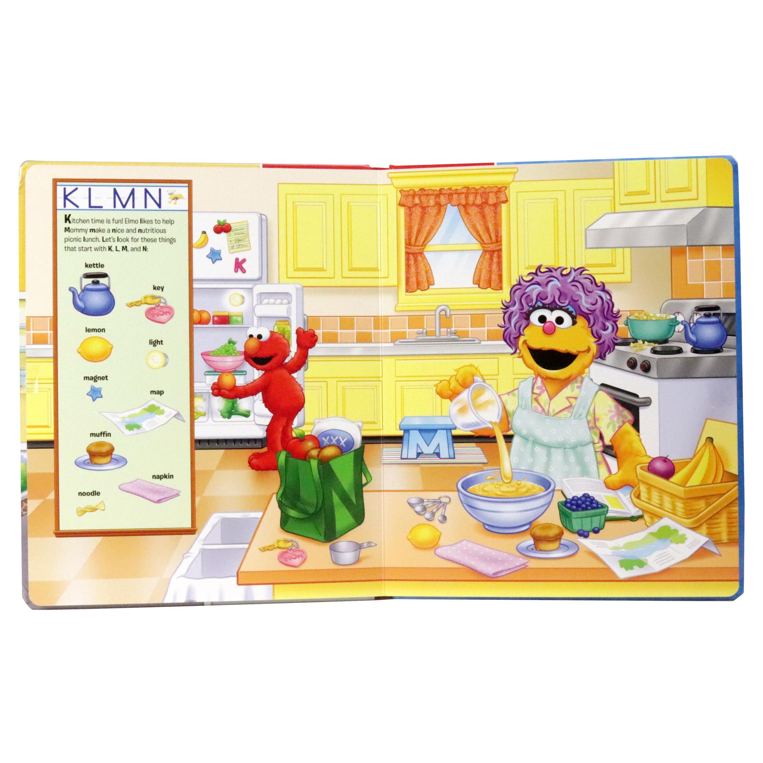 Sesame Street - E is for Elmo! ABCs - My First Look and Find Activity Book - PI Kids - Image 5