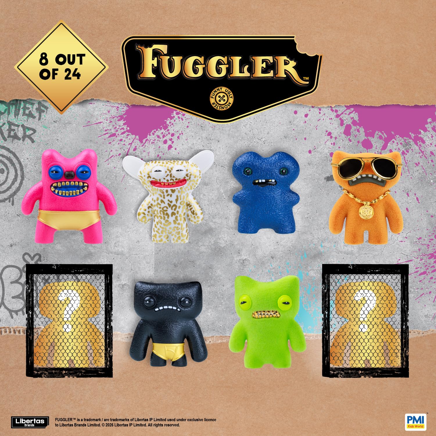Amazon.com: Fuggler Gold Edition Collectible Figures 8 Pack Deluxe
