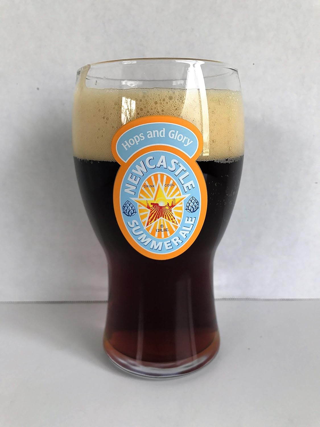 Newcastle Summer Ale Tulip Glass Beer Glasses