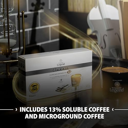 Miniatura 3 de TRUNG NGUYEN LEGEND Classic Premium - Café instantáneo para energía Boost por tecnología NANO+, crema sin lácteos, mezcla de café, café instantáneo
