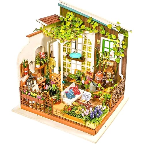 Rolife 1:20 Miniature House Kits-Tiny House Kit-DIY Miniature Dollhouse Kits for Adults-Model Building Craft Kits-Hobbies Gifts for Women and Men