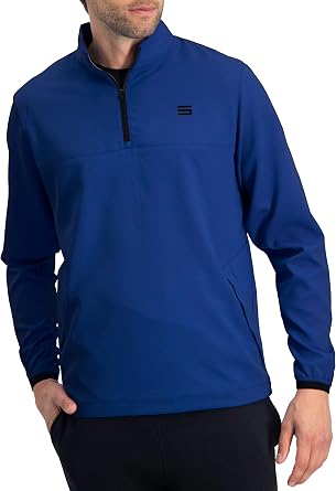 Three Sixty Six Mens Windbreaker Jackets - Zippered Golf Wind Breaker Jacket - Vented, Dry Fit