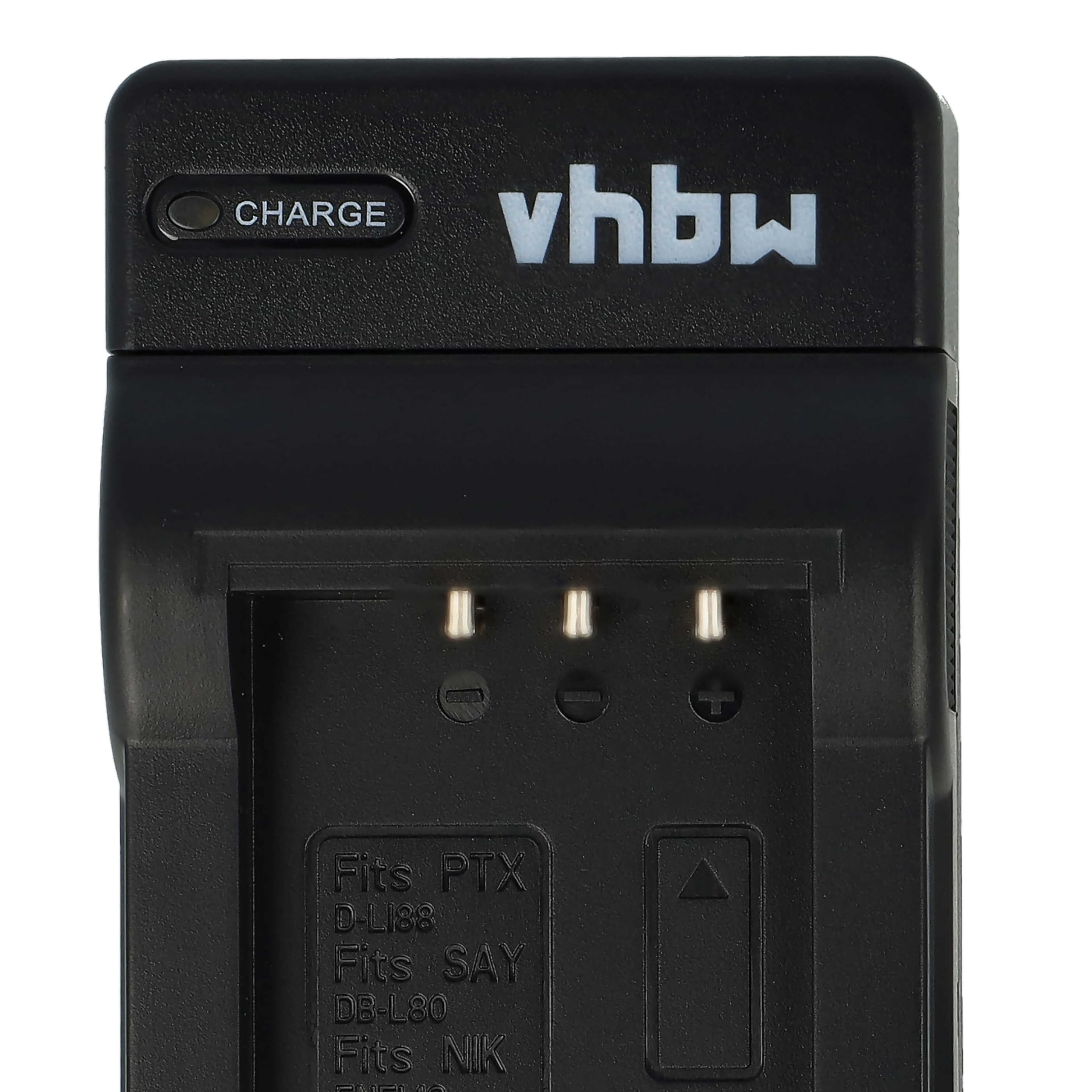 vhbw Ładowarka USB-C kompatybilna z aparatem Nikon Coolpix A300, A100, S2750, S2500, S100, S2600, S2550 - ładowarka + kabel USB-C wskaźnik ładowania