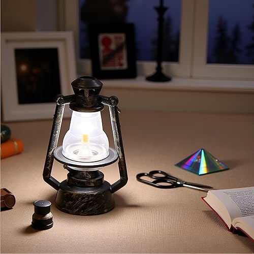 Miniatura 3 de Lámparas en miniatura para casa de muñecas, casa de muñecas, linterna de aceite retro, accesorios para casa de muñecas, adornos de escena, modelo de