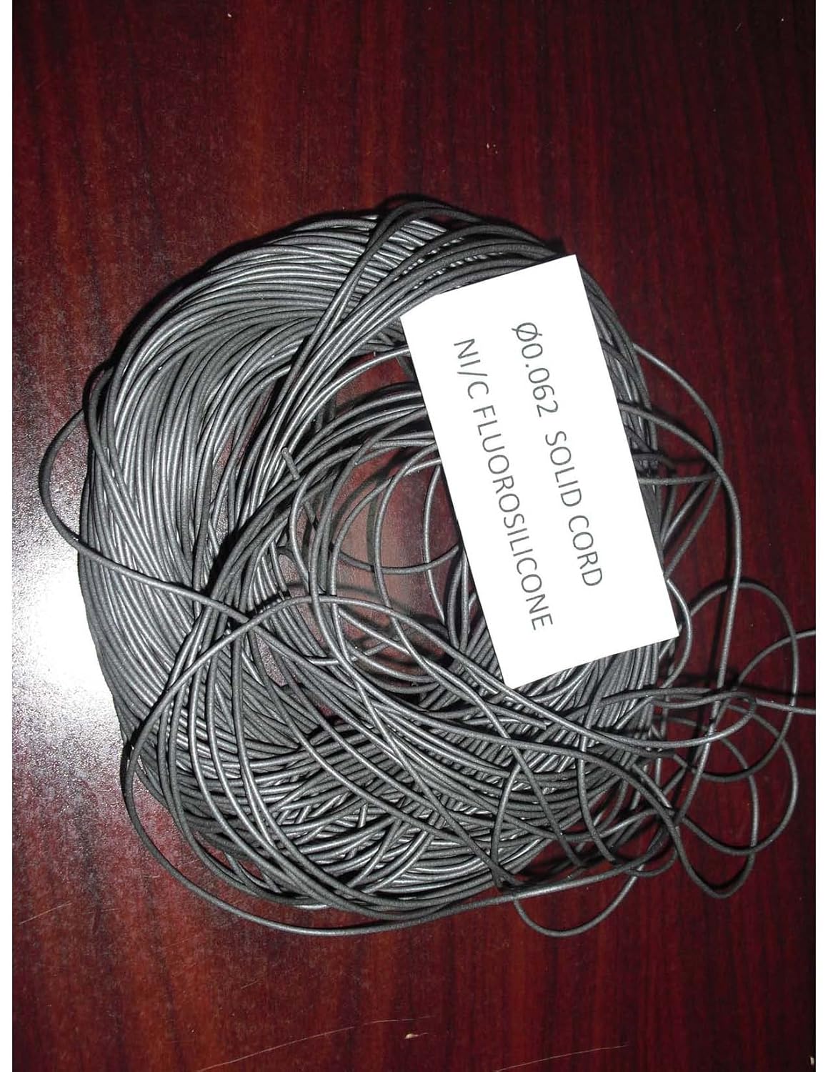 .062 O.D Solid Cord -Ni/C F. Silicone (ECR-215)