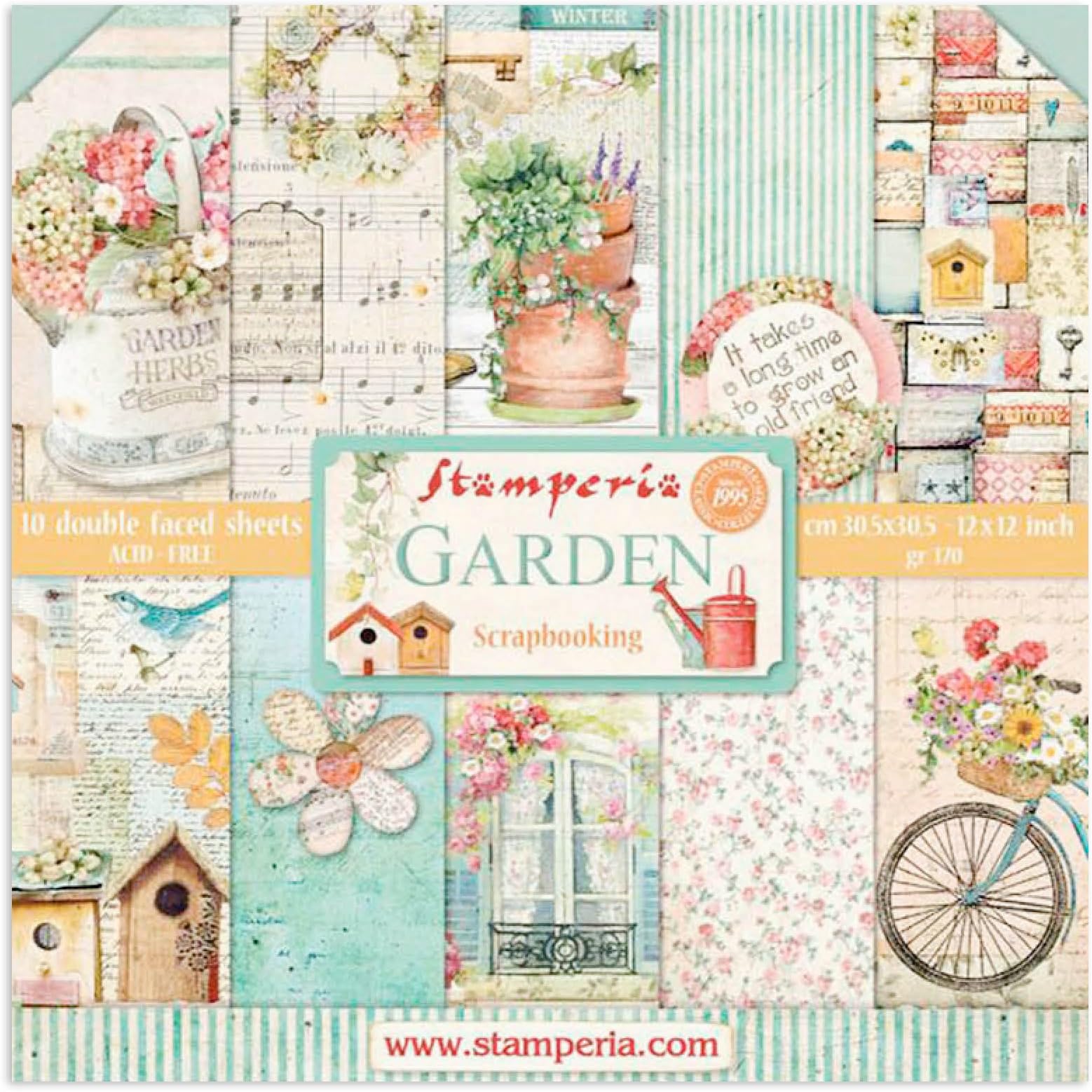 Carta Per Scrapbooking Stamperia - Tema Fortune, 20.3x20.3 Cm - Foto 6