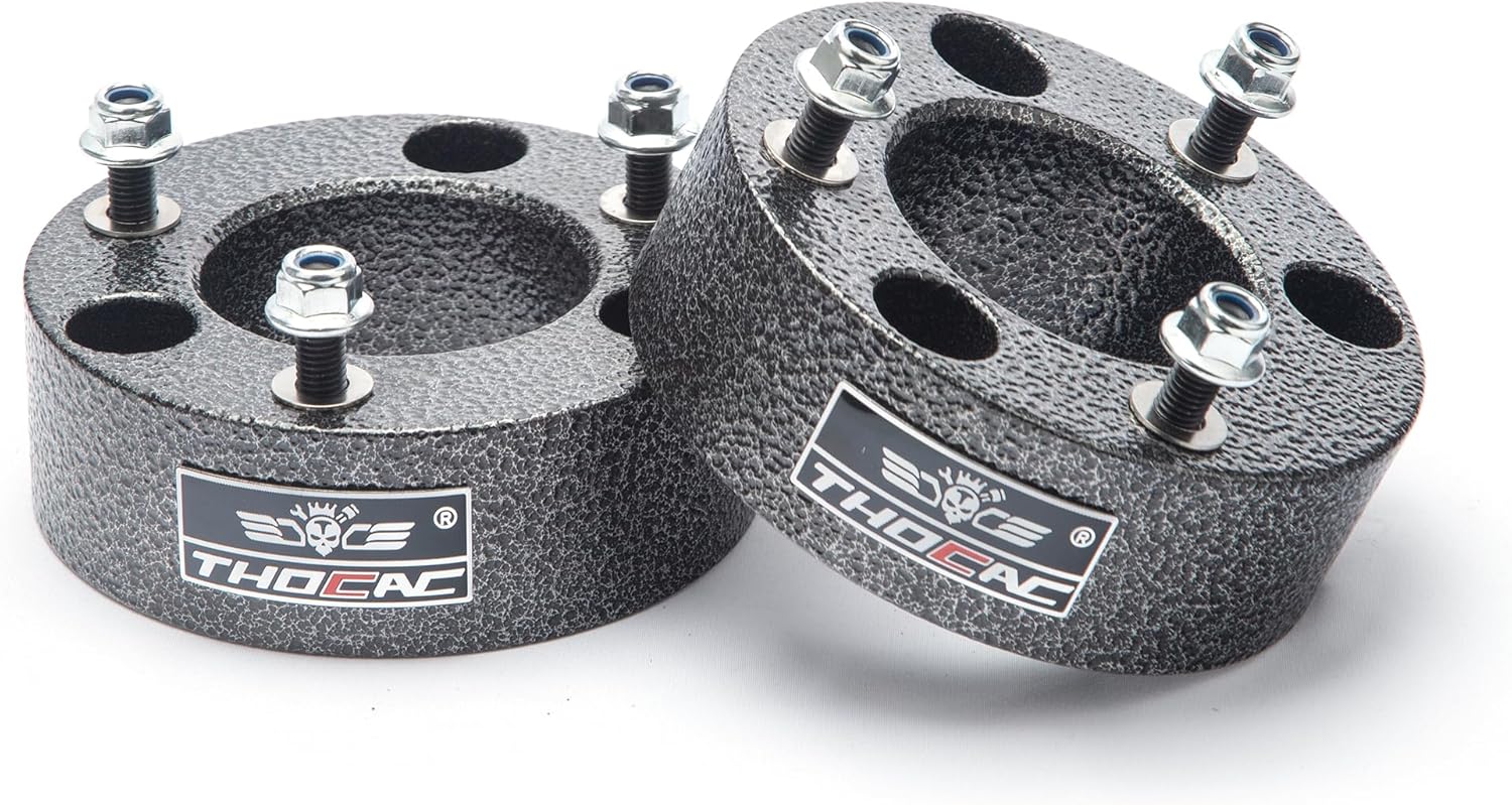 2" Front Leveling Lift kits Compatible with 2007-2024 Silverado 1500 2WD/4WD Sierra 1500 2WD/4WD Suspension Strut Spacer Lift Kit