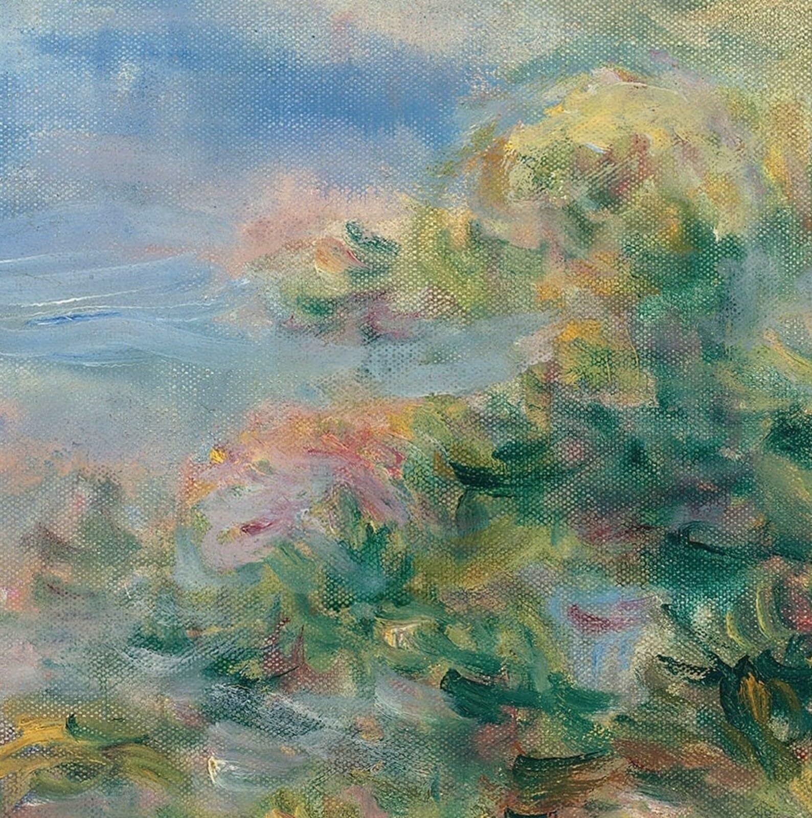 Lavandieres Au Bord Du Loup By Pierre Auguste Renoir 3d Printed