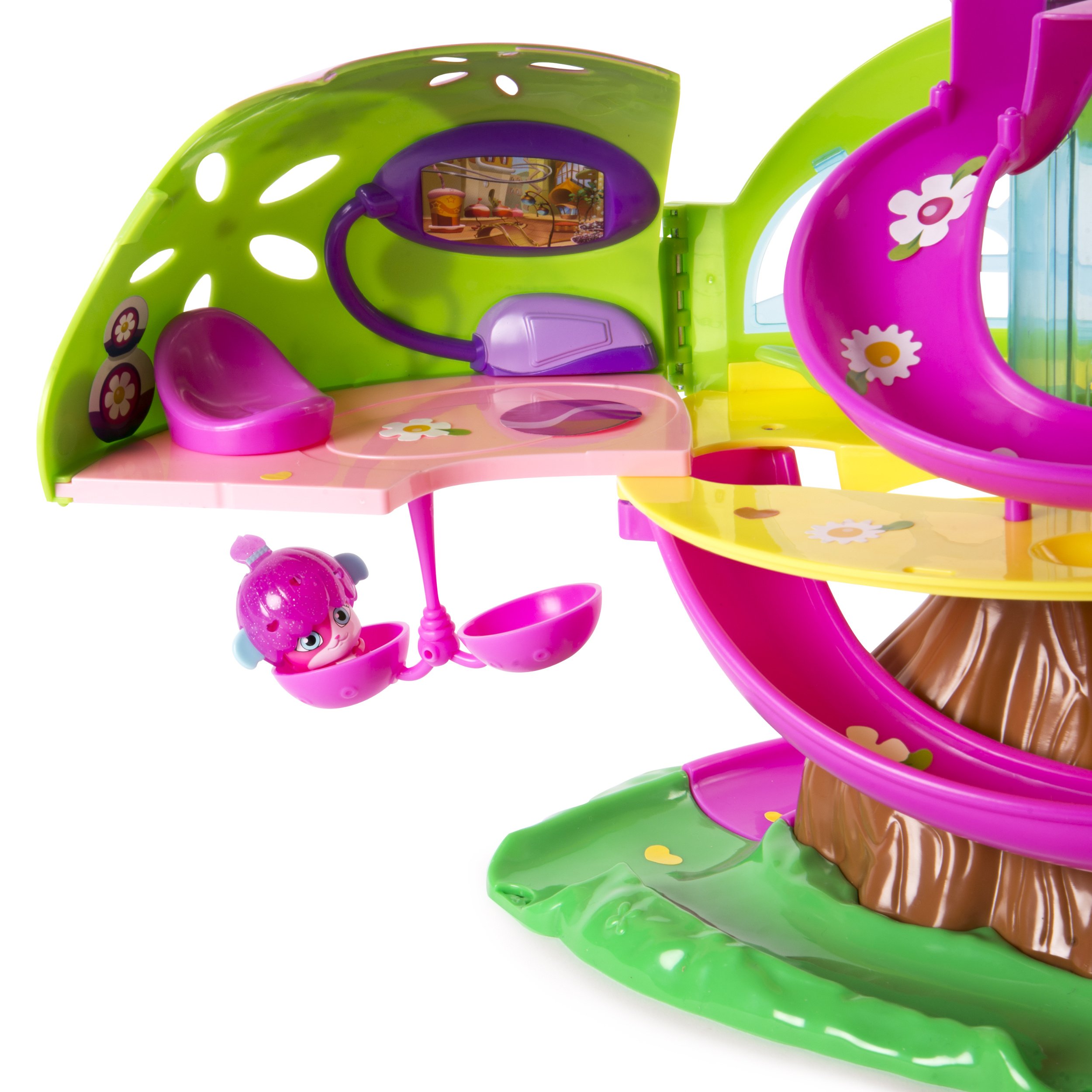 Popples - Treehouse Cabane - zestaw do gry + akcesoria i 1 x ekskluzywna mini figurka [UK Import]