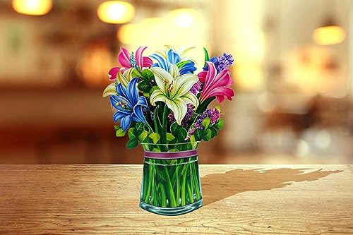 Miniatura 6 de igloofy Ramo de flores de papel y oso de peluche iluminado para cumpleaños