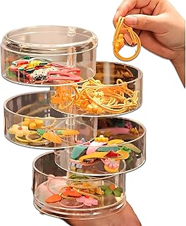 Elegant Women's Jewelry Organizer with 5 Layers and Multiple Drawers for Earrings, Bracelets, Rings, Necklaces, Clear White Design, Best Display Choice Ever