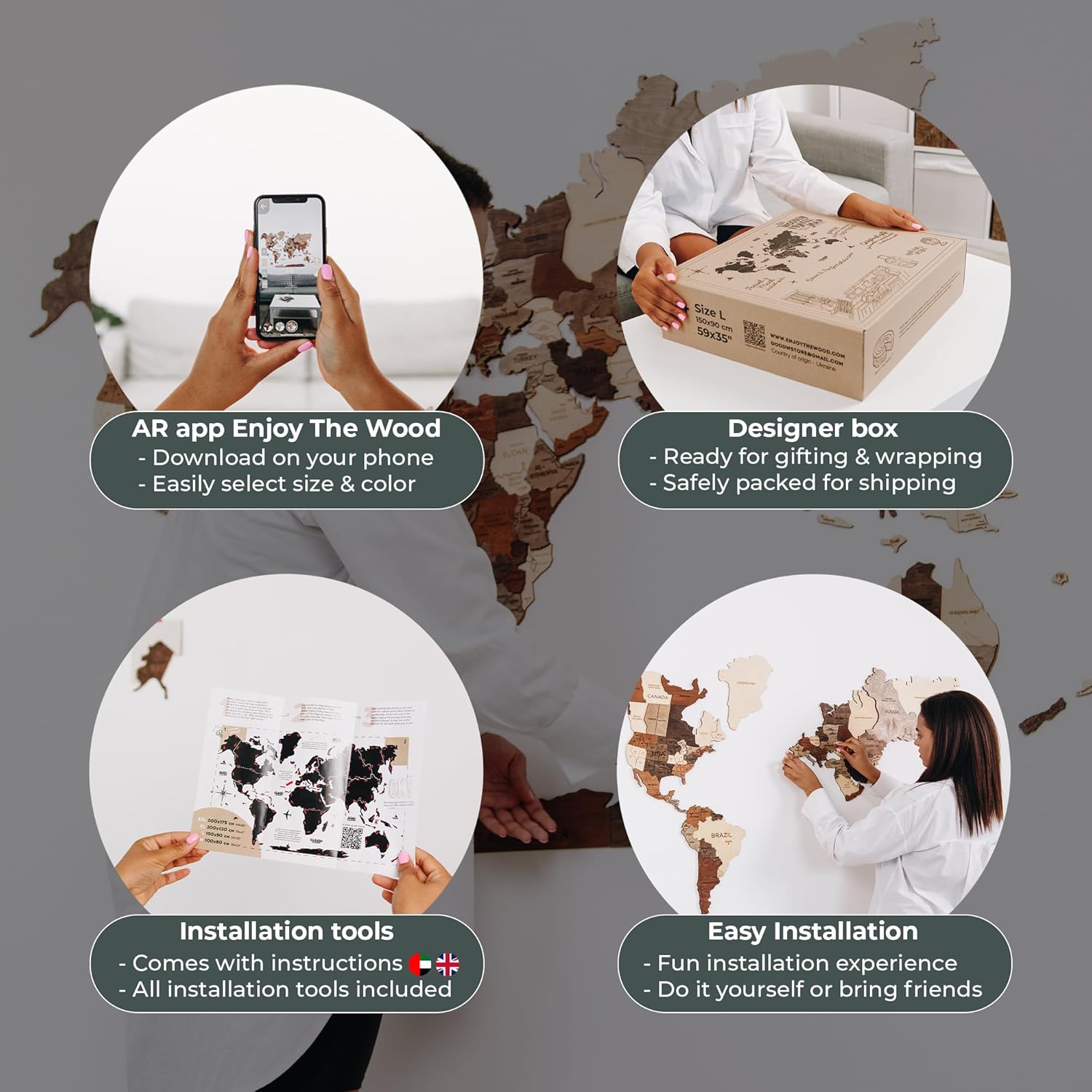 لوحة فنية جدارية لخريطة المملكة العربية السعودية ثلاثية الأبعا... - view 6