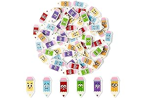 Back to School Pencil-Shaped Erasers for Kids
