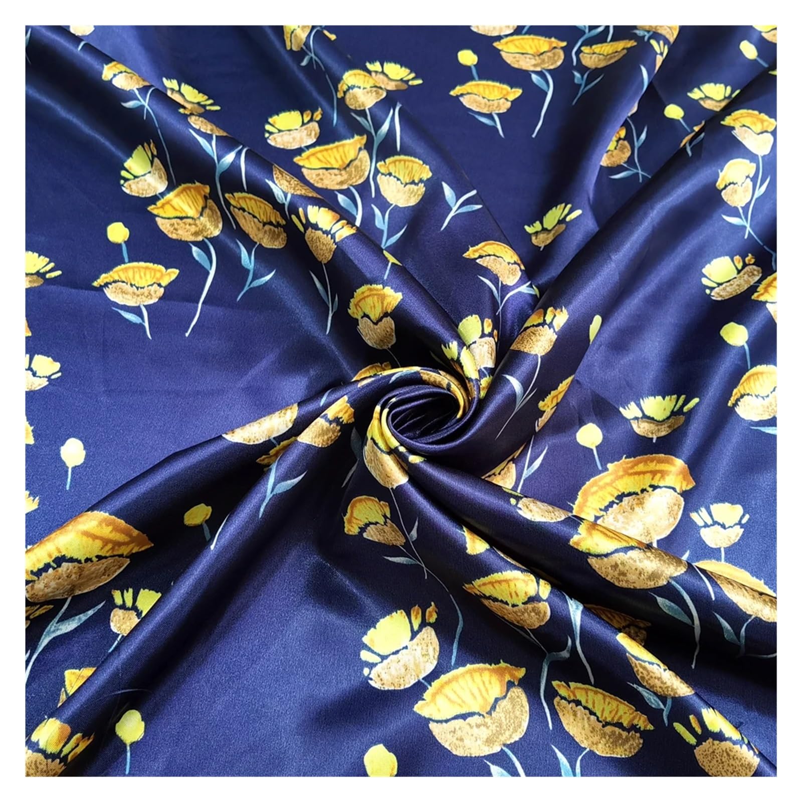 Silky Satin Fabric 1 Meter X 1.5 Meter Multicolor(Color 34)