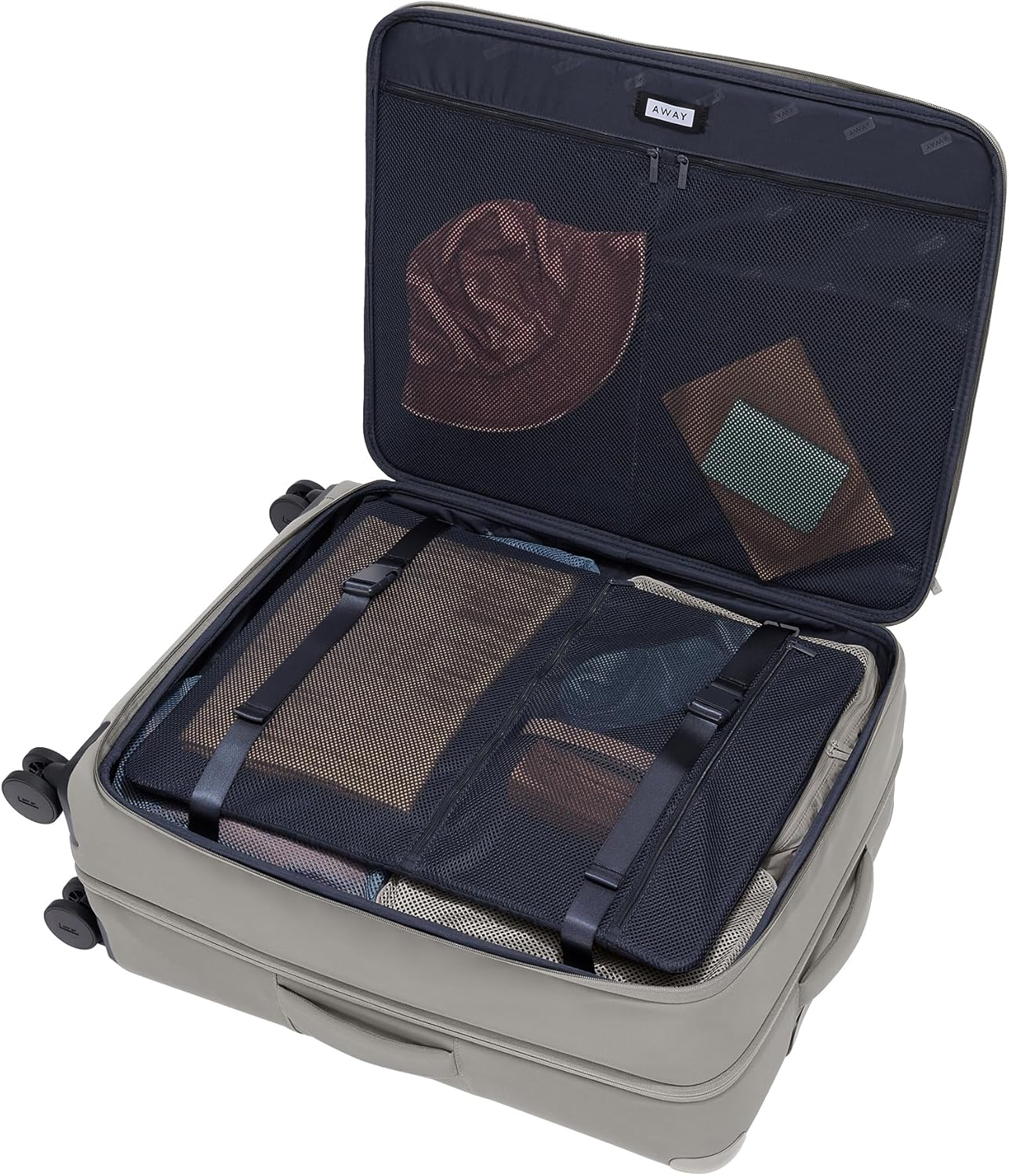 Away Softside Large Checked Suitcase, 29 Inch Expandable Luggage For Men & Women, Durable Nylon Exterior, TSA Approved Lock, Ideal For Trips 2+ Weeks, Cloud Gray