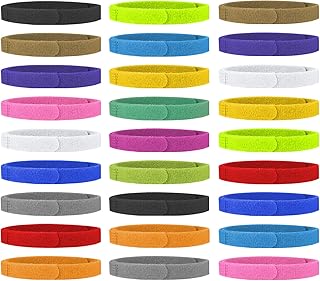 Taicanon 27PCS Puppy ID Collars Assorted Colors Puppy Whelping Collars Double-Sided Adjustable Identification Collar for Newborn Pet Dog Cat