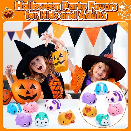 Miniatura 5 de 6 juguetes esponjosos de gato para niños, juguetes esponjosos de animales gigantes, para aliviar el estrés, juguetes para adultos y niños, caja de