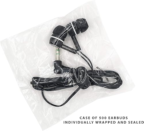 Miniatura 2 de SmithOutlet Paquete de 500 auriculares para pruebas de aula para estudiantes a granel