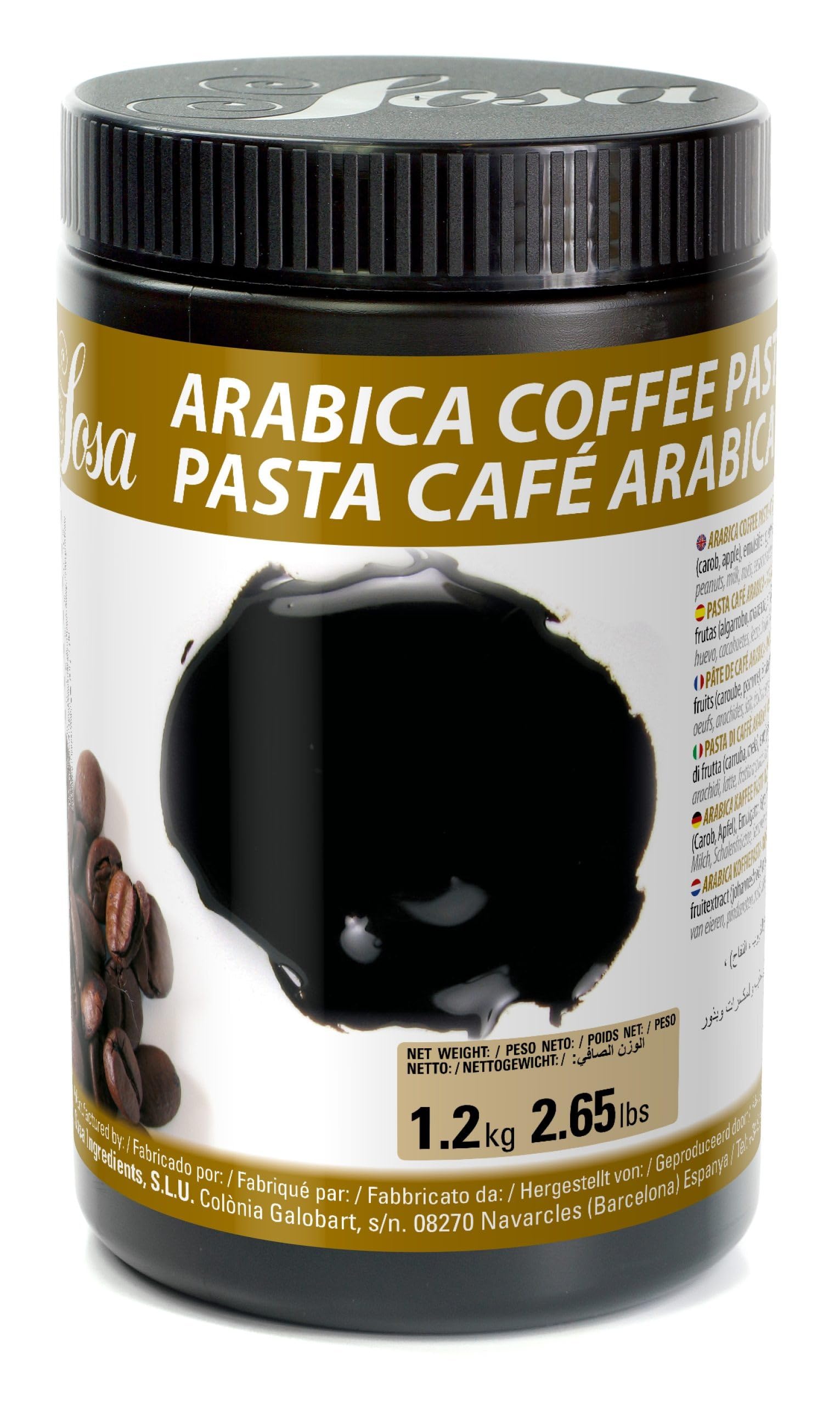 SOSA Pasta café arabica - Bote 1.2 kgs - Uso professional