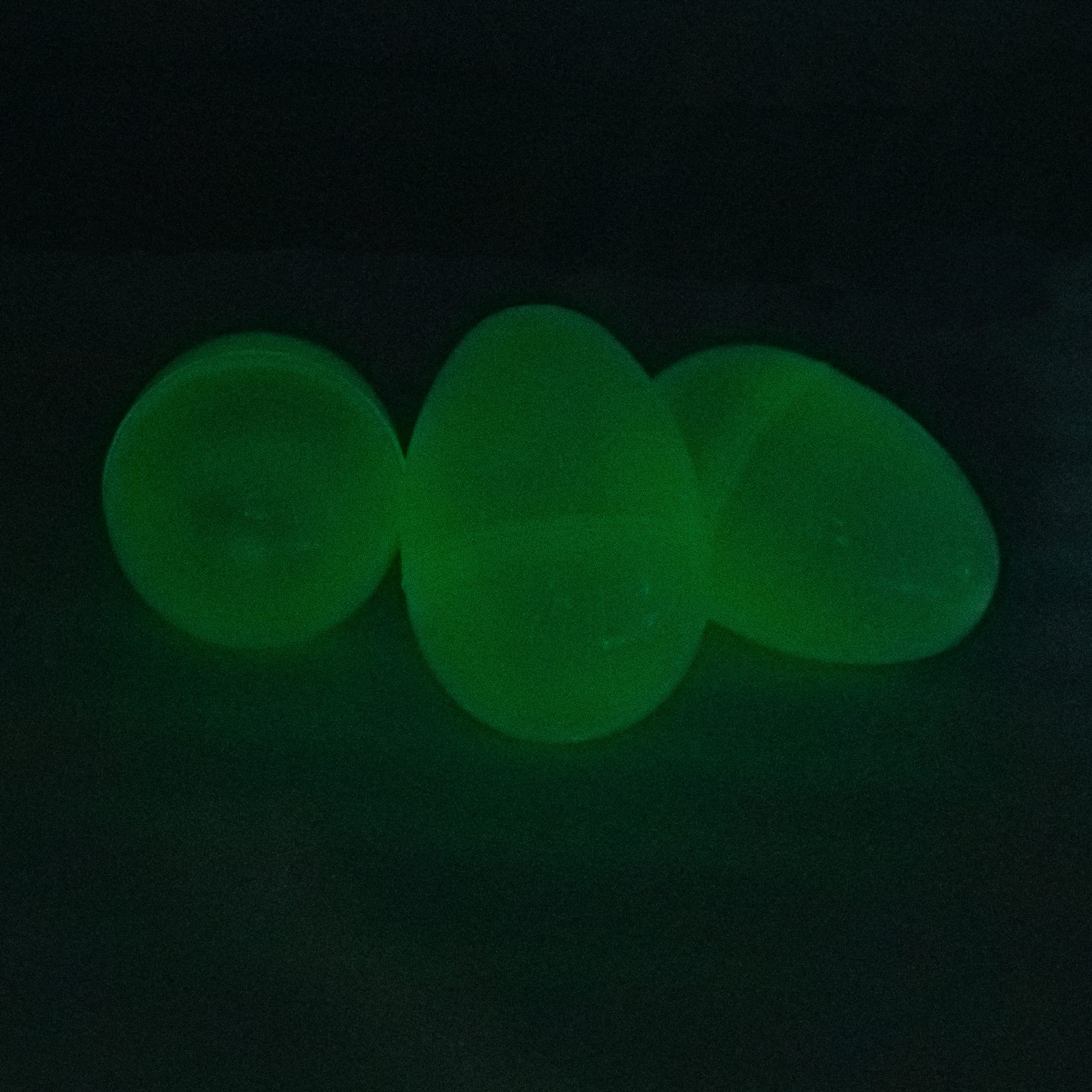 Glow in the Dark: Set of 24 Noctilucent Fillable Easter Eggs, Each 2.25 Inches