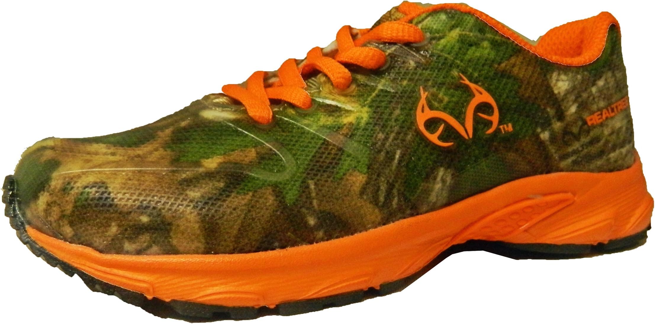 Boy's Realtree Outfitters by Duckhead, Cobra Hiking Shoe ORANGE 4 M