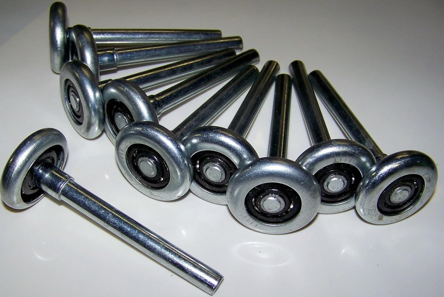 Garage Door Rollers / Wheels - STEEL 10 Ball Bearing Heavy Duty - 10 PACK : Tools & Home Improvement