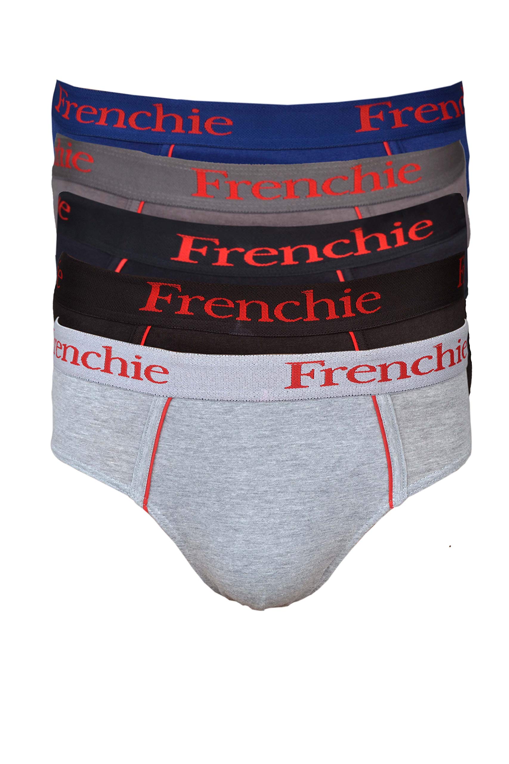 vip Men's Cotton Frenchie Pro brief (Assorted Colours, Size 90 Cm) Pack Of 5-picture-26