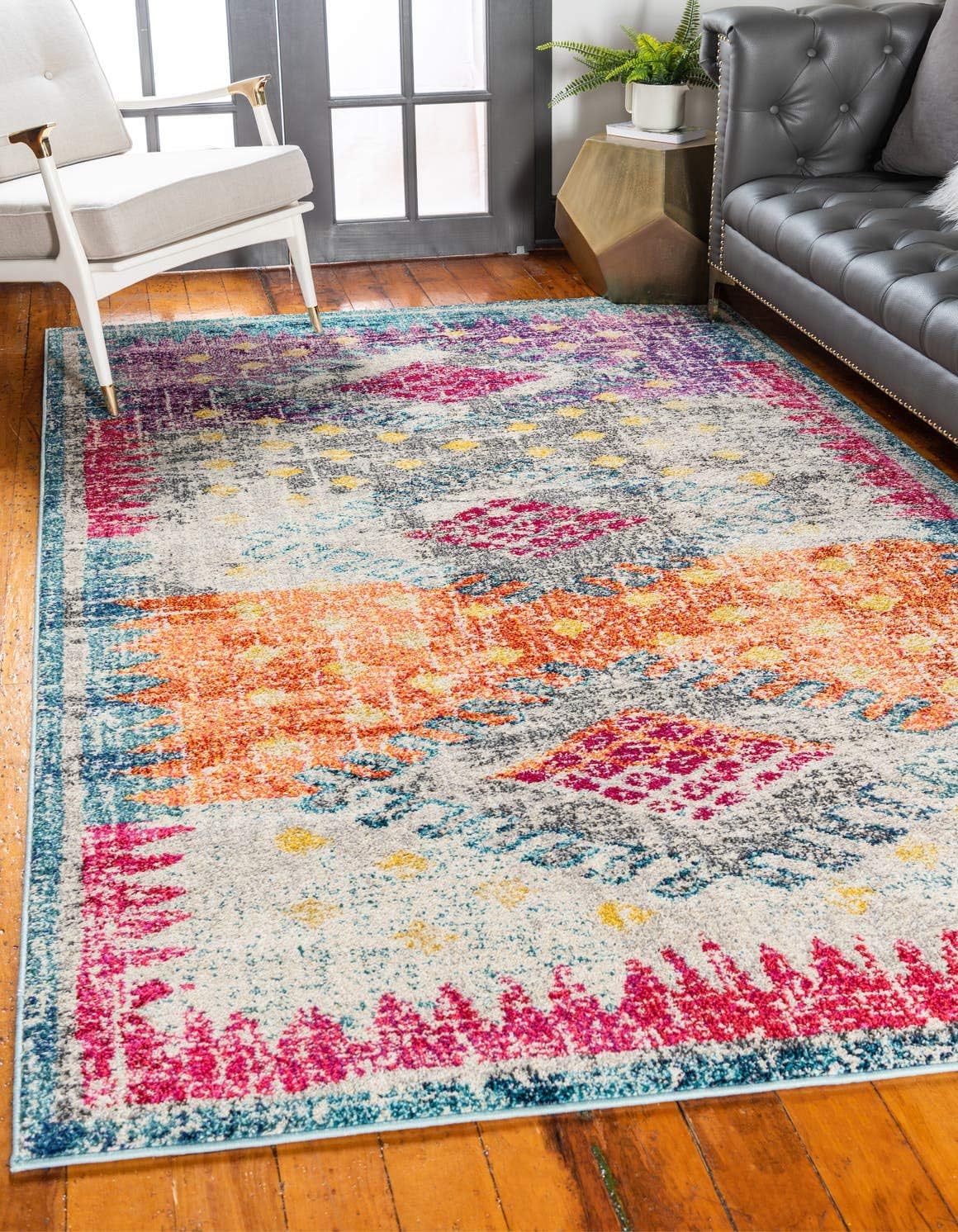 Unique Loom Vita Collection Saturated Bohemian OverDyed